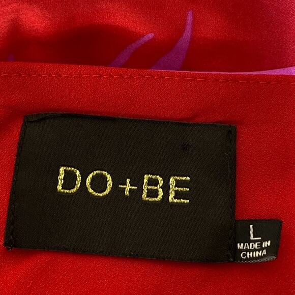 Do + Be Womens One Shoulder Midi Dress Size L Tulip Hem Feminine Vacation Resort - Picture 8 of 13